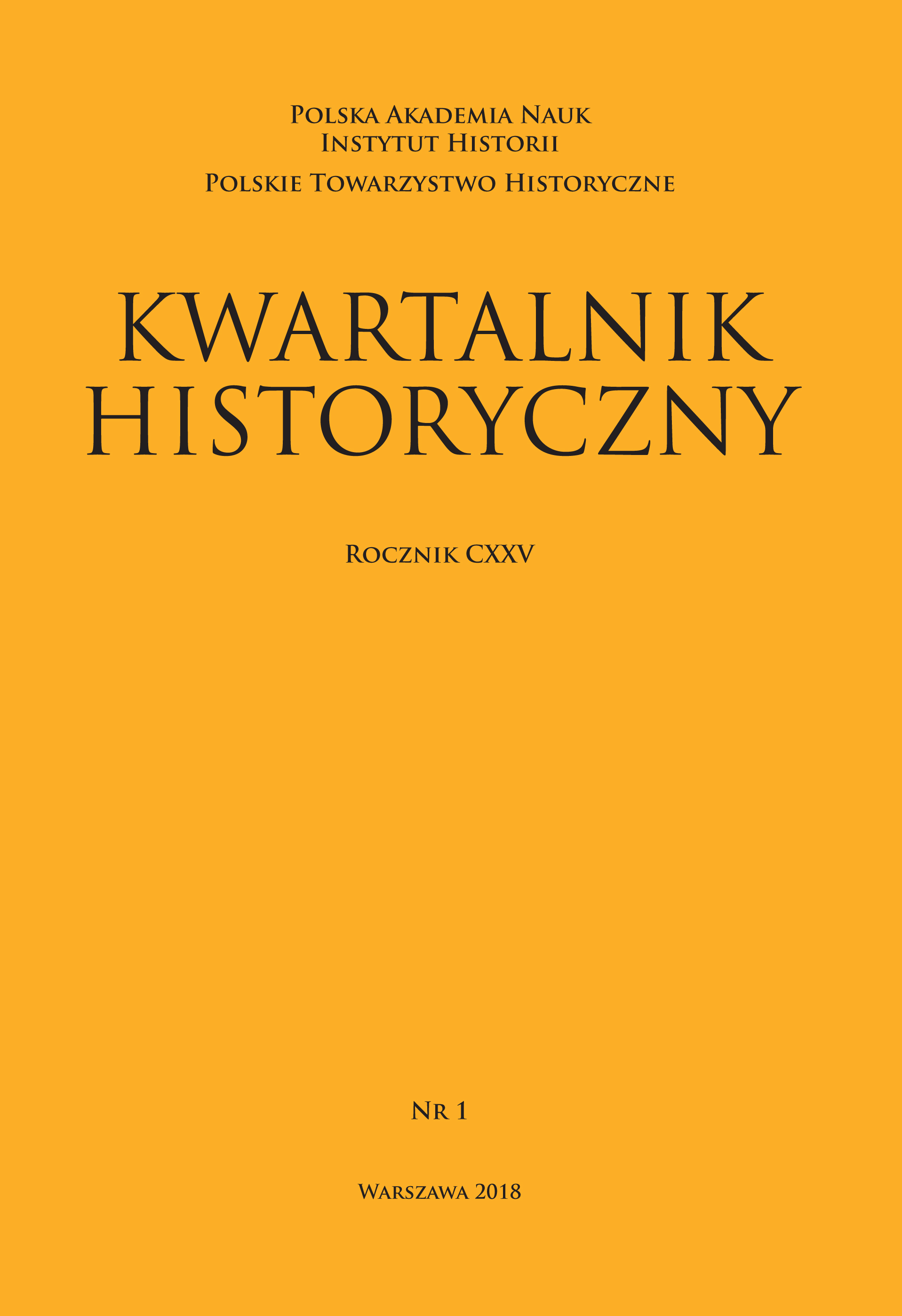 Political Catholicism in Poland in 1945–1948. An Overview of Political Activity of Catholics Cover Image