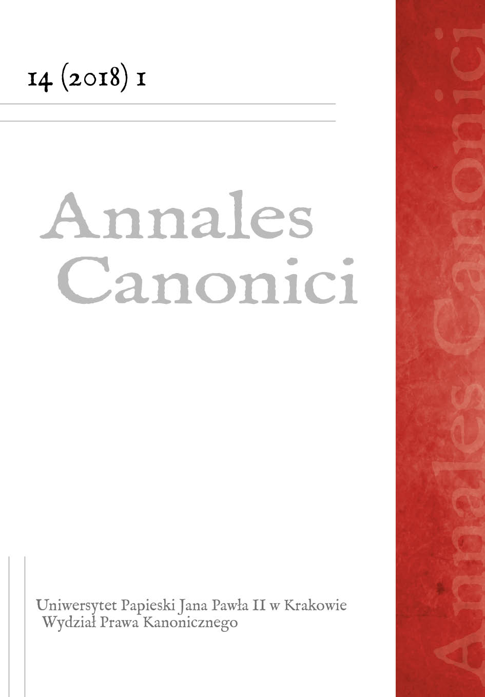 Domicile in canon law. The principles and the evolution of the concept Cover Image