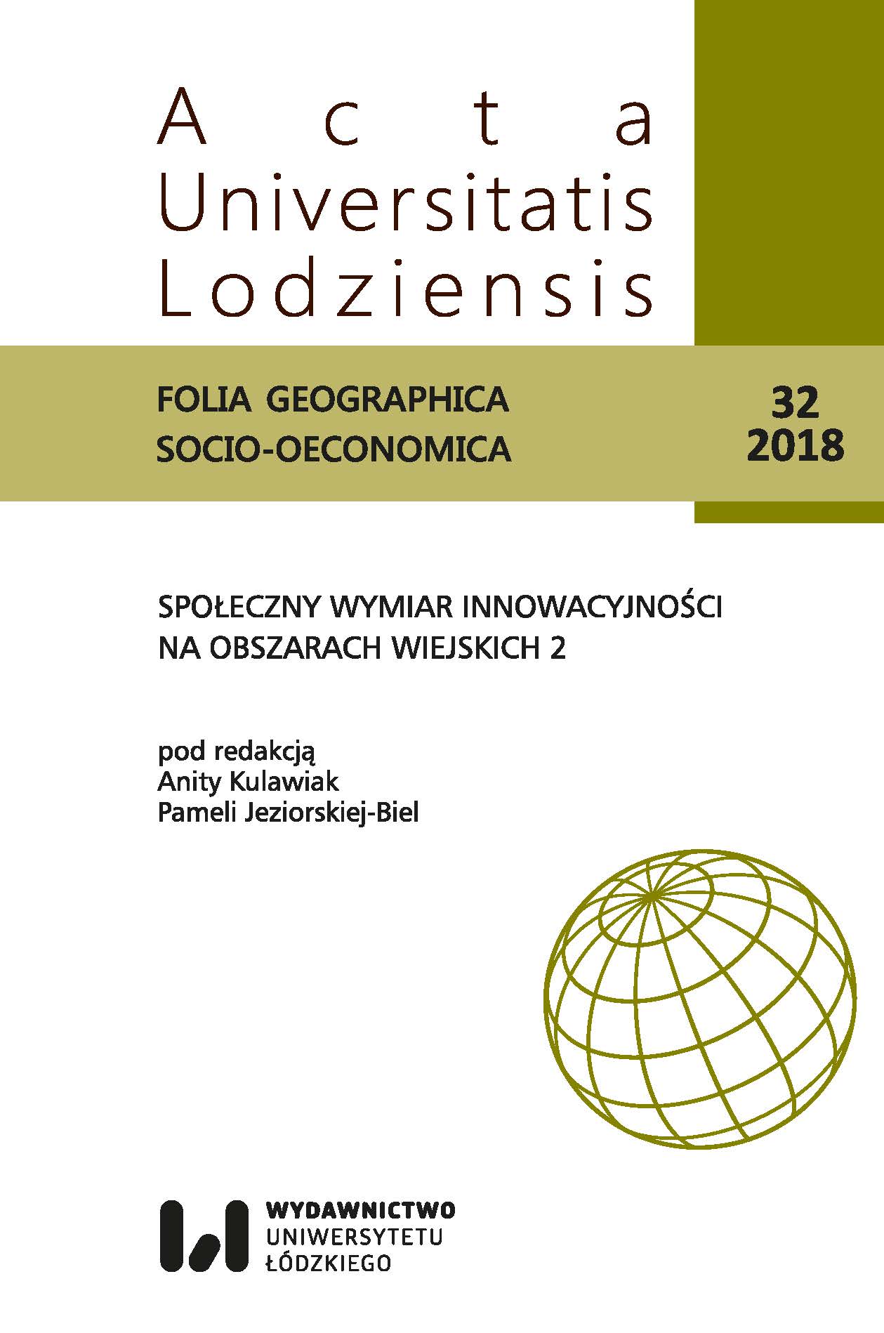 Innovation in the landscape of selected health resorts in Poland Cover Image