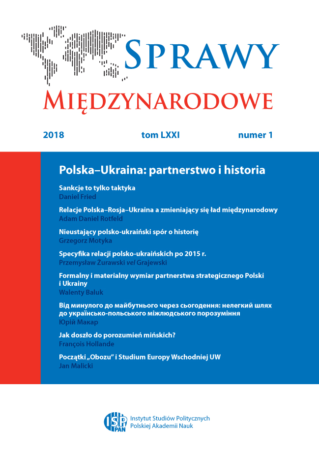 International and Legal Principles of Polish-Ukrainian Cooperation Cover Image