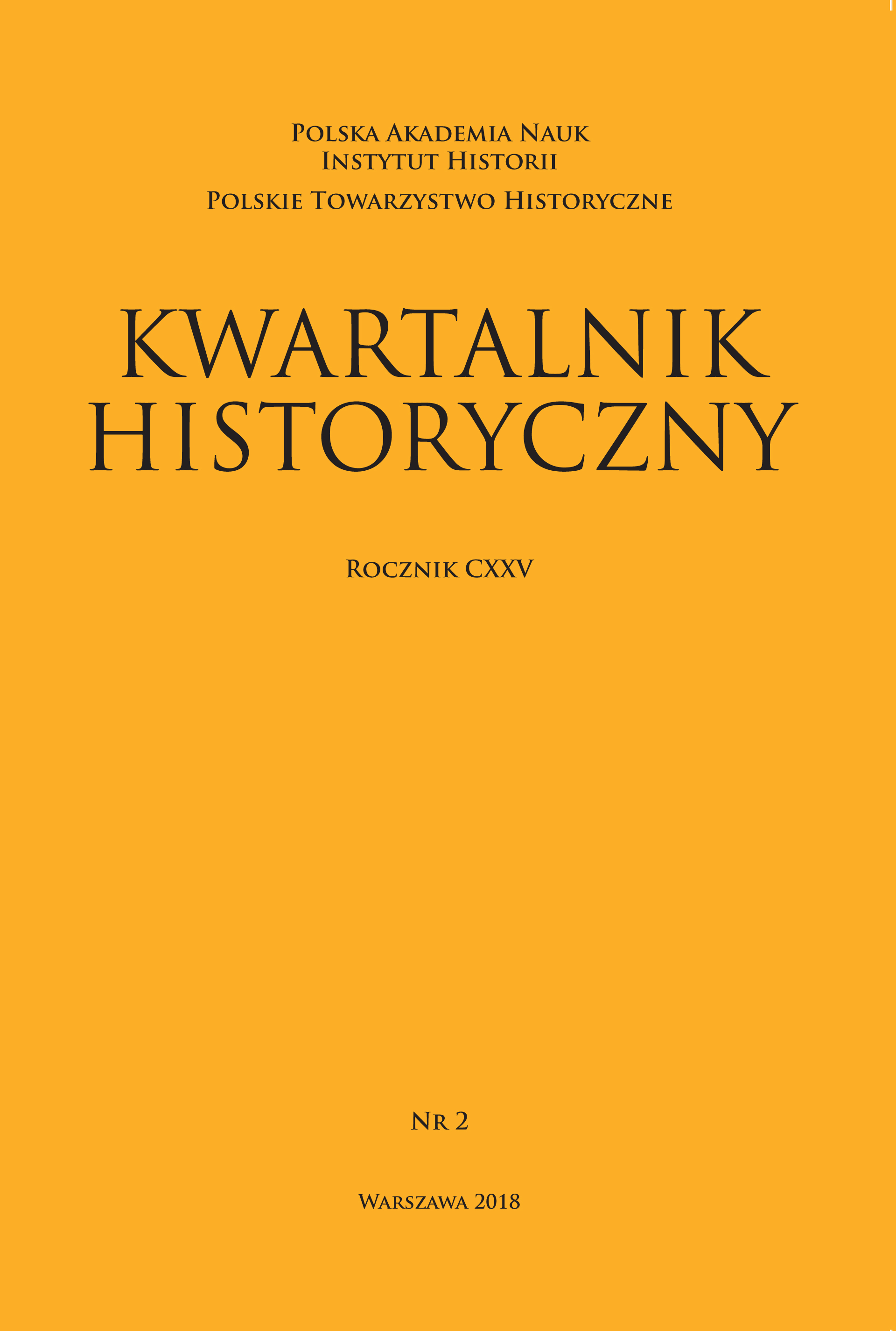 Reflections on the decline and rebirth of states (on the occasion of the 100th anniversary of Poland regaining its independence) Cover Image