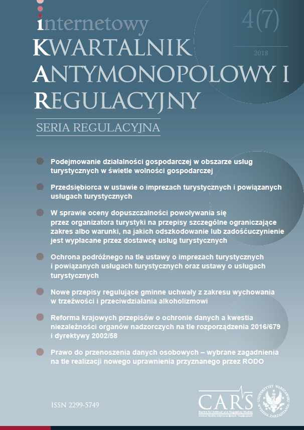 The reform of Polish data protection law and the issue of the independence of the supervisory authority in the context of Regulation 2016/679 and Directive 2002/58 – a critical view Cover Image