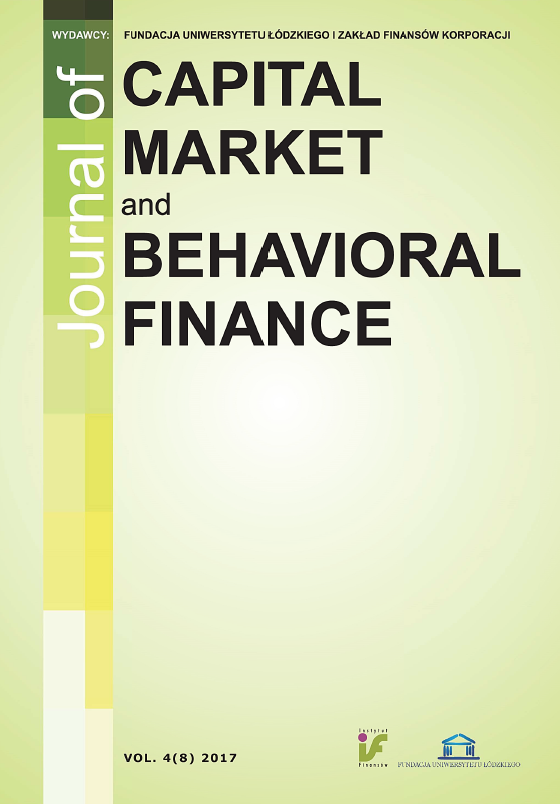 EFFECTIVENESS OF SHORT-TERM INVESTING STRATEGIES BASING ON BOLLINGER BANDS – AS SHOWN BY FW20 Cover Image