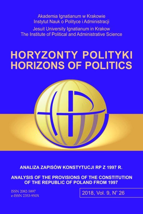 Dilemmas of Presidency in the Political System. Head of State According to the Constitution of Republic of Poland from 1997 Cover Image