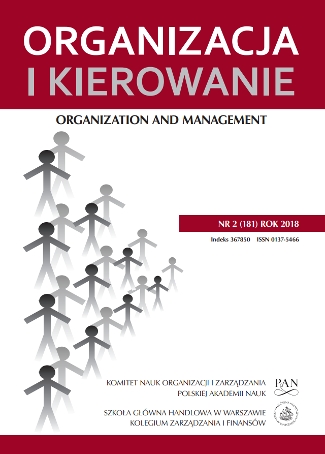 Elastyczność strategii i struktury organizacyjnej w warunkach współpracy sieciowej