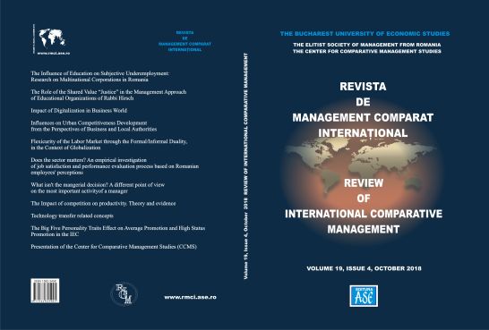 The Influence of Education on Subjective Underemployment: Research on Multinational Corporations in Romania Cover Image