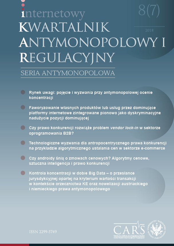 Report on the Seminar ‘Monopoly and its exploitation in the digital economy – what is the role of competition law?’, Warszawa, 02.10.2018 r. Cover Image
