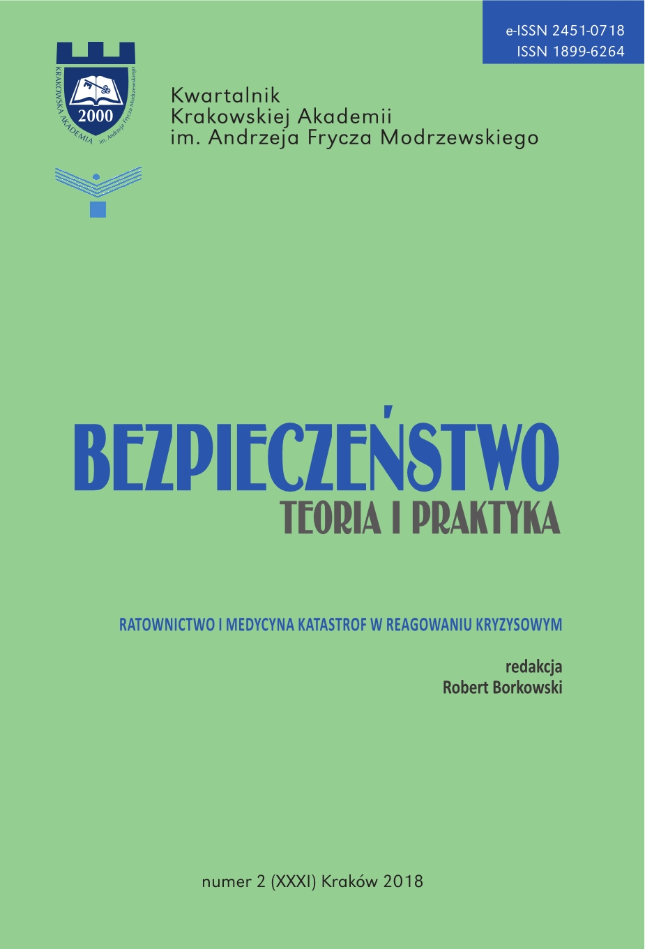 Stanisław J. Rysz, Ostrzeganie, alarmowanie, powiadamianie ratunkowe - book review Cover Image