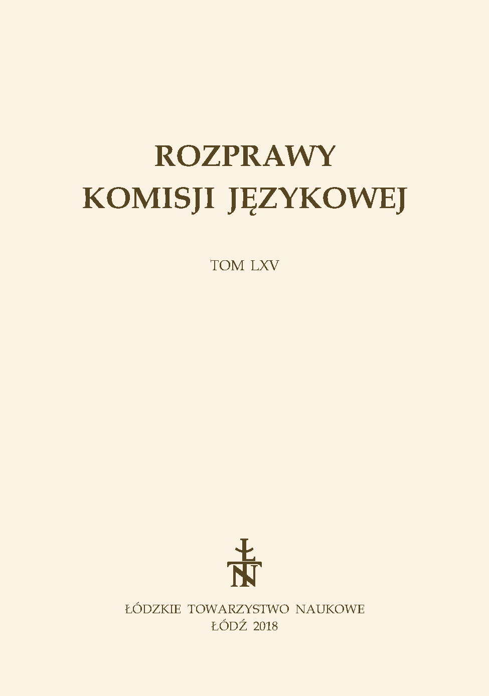 The Concordance of Belarusian of the Nineteenth Century as a source of research into vocabulary. The use of Belarusian home and cottage lexemes in the 19th century Cover Image