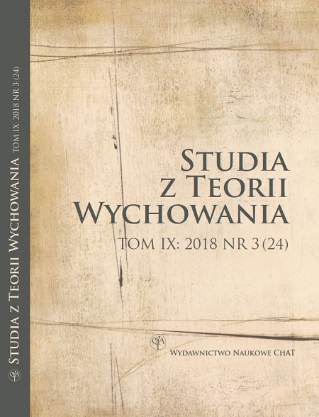 Review of Justyna Kusztal’s book „The good of the child in the process of resocialization. Pedagogical and legal aspects“, Wydawnictwo Uniwersytetu Jagiellońskiego, Kraków 2018, ss. 387 Cover Image
