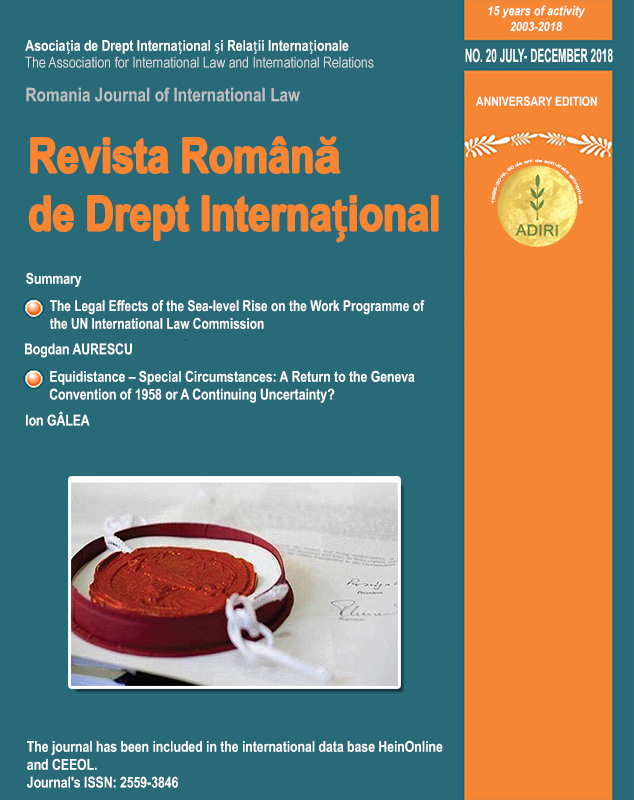 10 Years after the Maritime Delimitation in the Black Sea: the Precedential Value of the International Court of Justice’s Judgment in Romania v. Ukraine Case, 3rd of February 2009 Cover Image