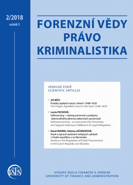 A New Concept of the Criminal Intelligence in the Slovak Republic Cover Image