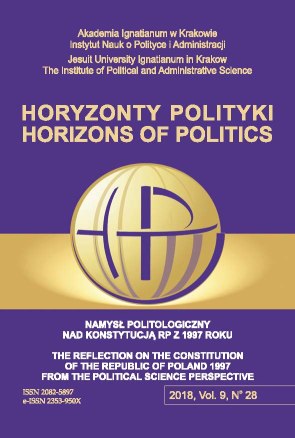 ALTERNATIVE PROJECTS OF THE NEW CONSTITUTION OF THE REPUBLIC OF POLAND: NATIONAL DEMOCRATS CASE Cover Image
