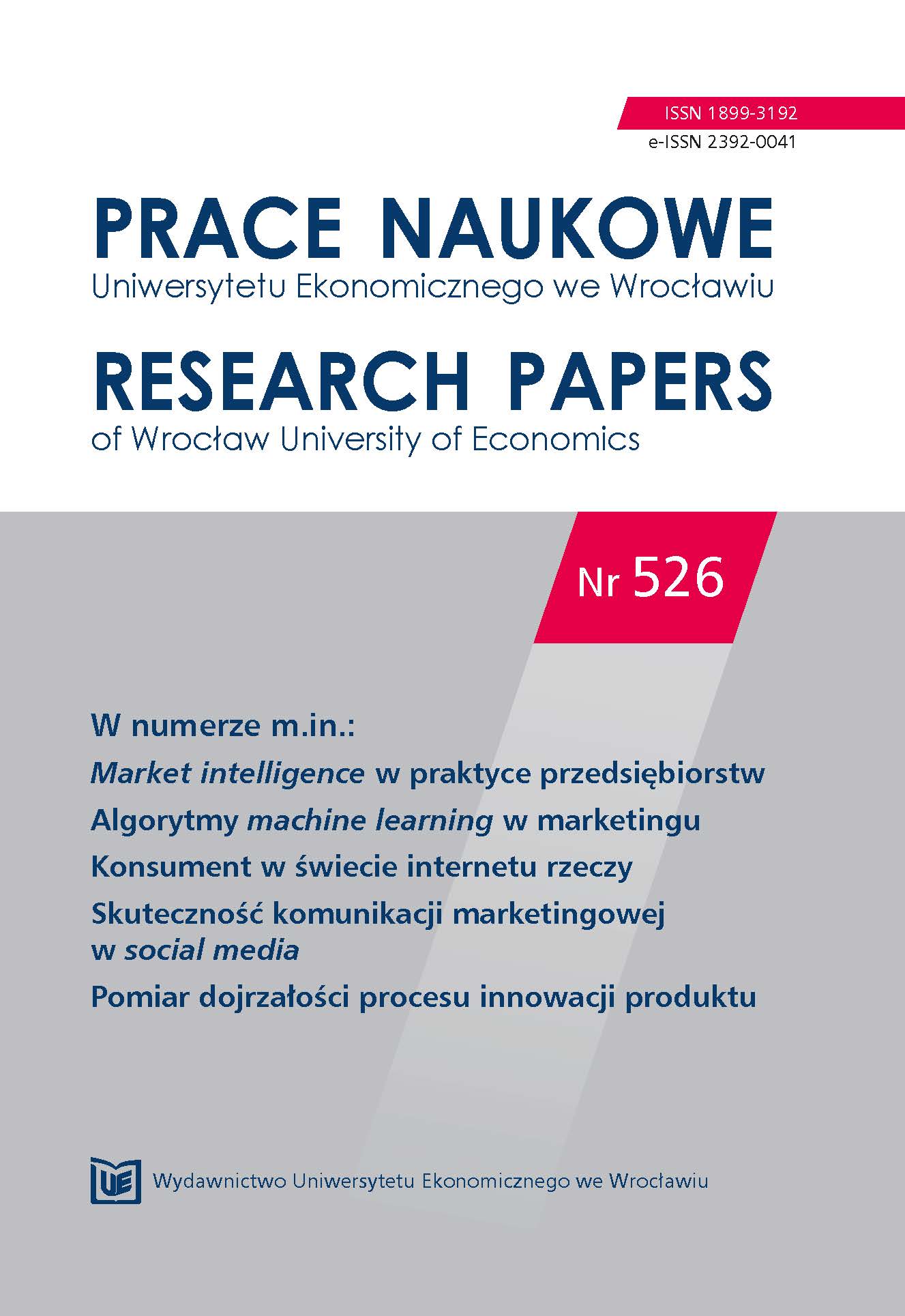 Purchasing innovation on the market of services by seniors consumers – selected aspects Cover Image