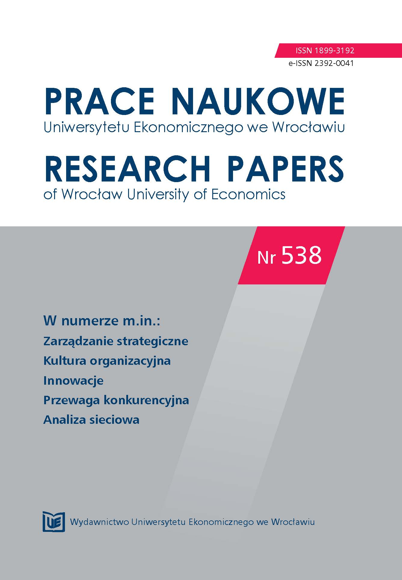 Strategies of managing of research institutes based on the Institute of Electronic Materials Technology in Warsaw Cover Image