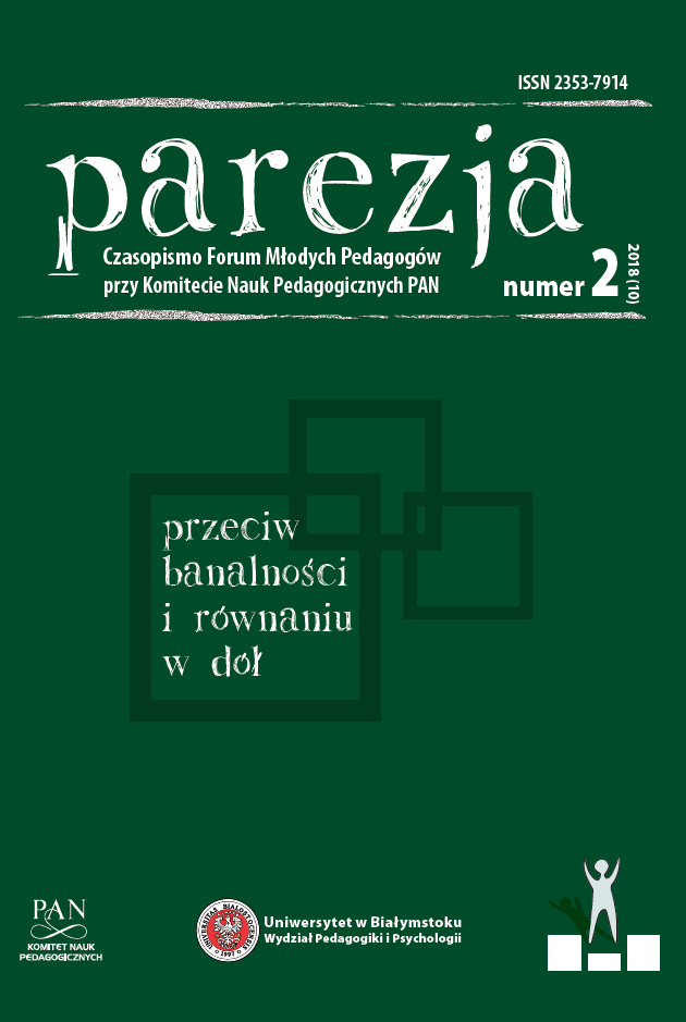 “Pedagogical Yearbook” review, vol. 41 ed. by Maria Dudzikowa Cover Image
