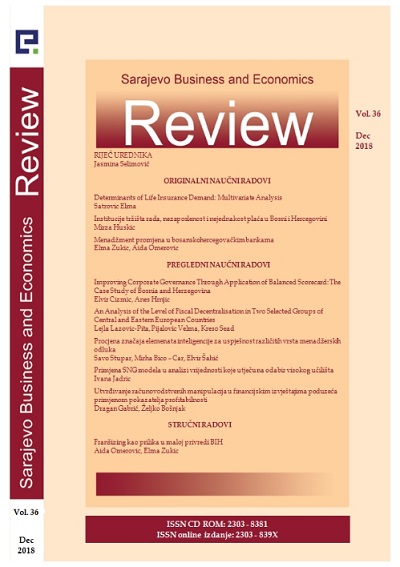 An Analysis of the Level of Fiscal Decentralisation in Two Selected Groups of Central and Eastern European Countries Cover Image