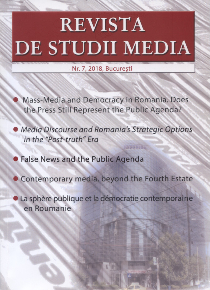 Mass-Media and Democracy in Romania. Does the Press Still Represent the Public Agenda? Cover Image