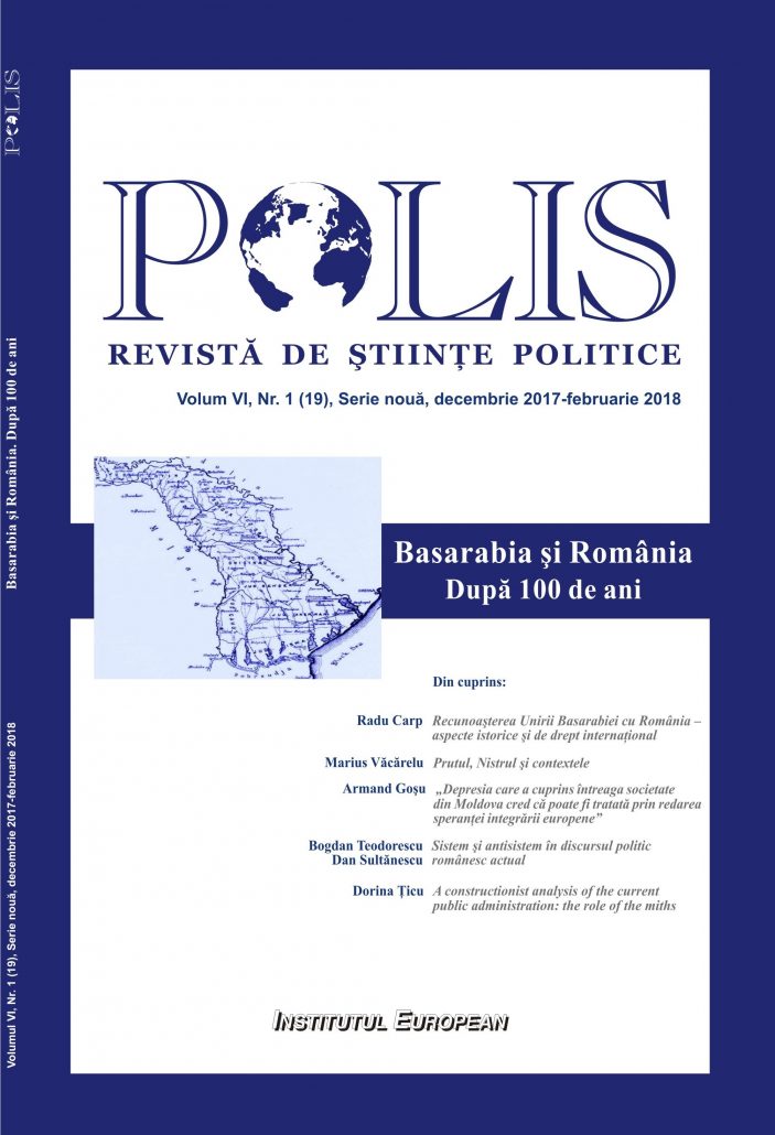 Recognition of the Union of Bessarabia with Romania – historical and international law issues