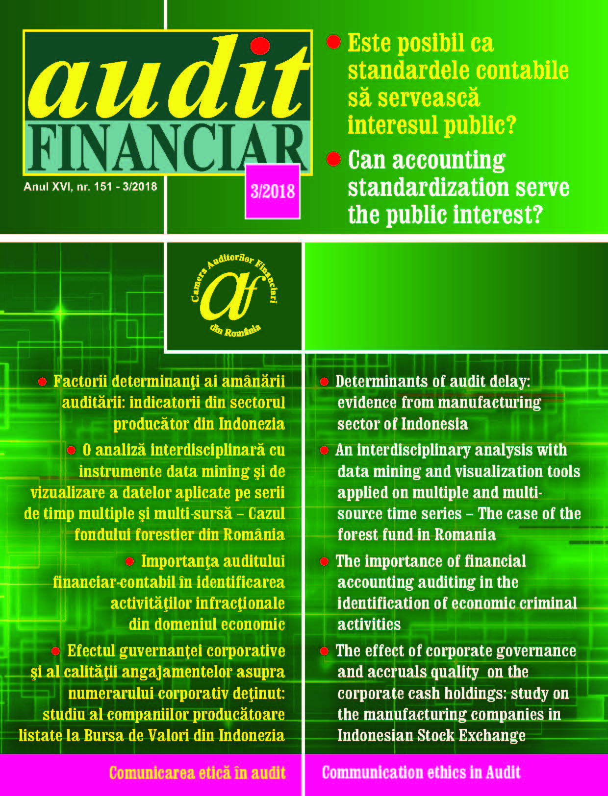 The importance of financial accounting auditing in the
identification of economic criminal activities Cover Image