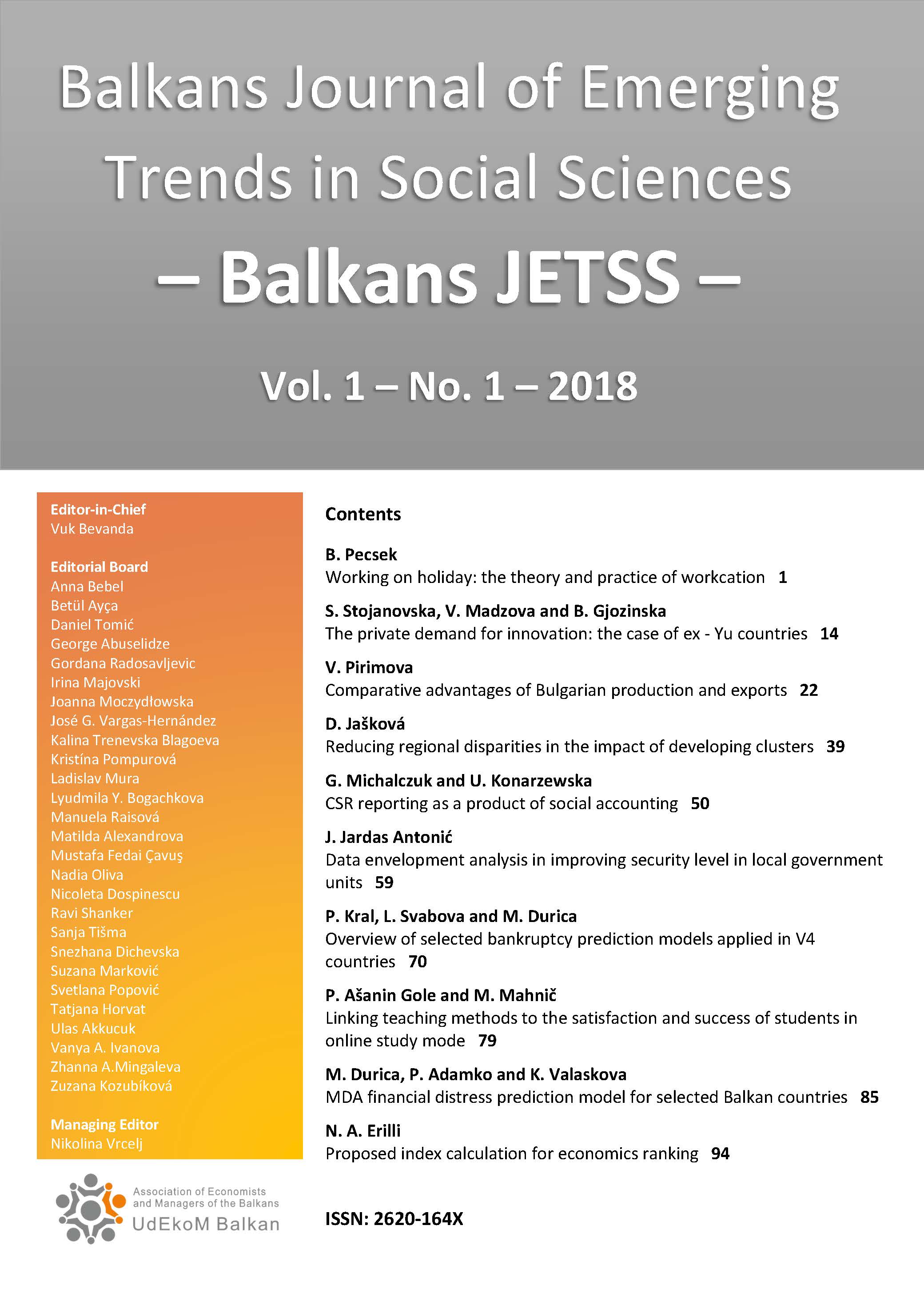 OVERVIEW OF SELECTED BANKRUPTCY PREDICTION MODELS APPLIED IN V4 COUNTRIES