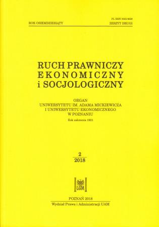 CIVIL LEGISLATIVE INITIATIVE IN THE POLISH LEGAL ORDER – AN ATTEMPT OF ITS ASSESSMENT FROM THE PERSPECTIVE OF PARLIAMENTARY PRACTICE Cover Image