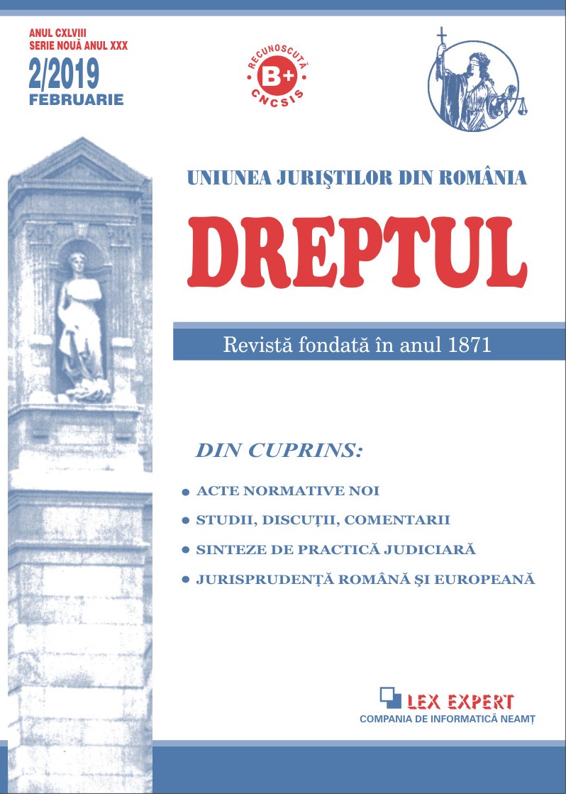 Competence of the judge of surveillance of deprivation of liberty to order the application through the procedure regulated by Article 56 of the Law No 254/2013 on the execution of custodial sentences and of measures involving deprivation of liberty Cover Image