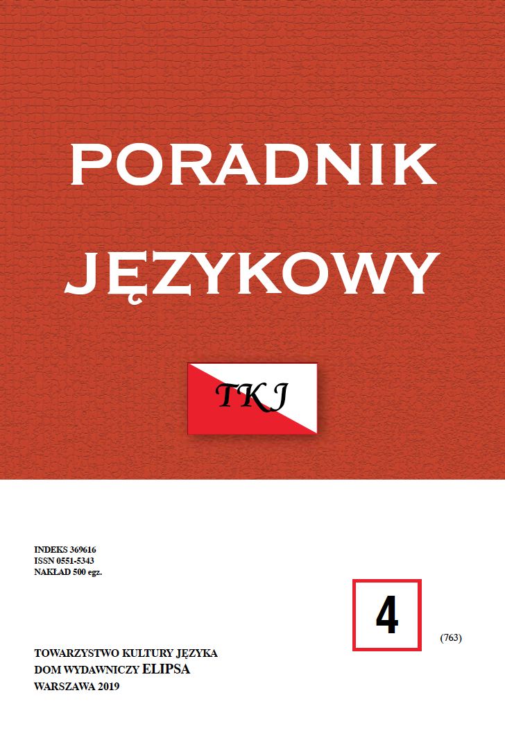 Polish-French bilingualism from the diachronic perspective – the state of the research and research postulates Cover Image