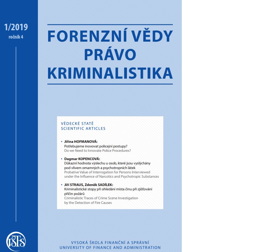 Probative Value of Interrogation for Persons
Interviewed under the Influence of Narcotics
and Psychotropic Substances Cover Image