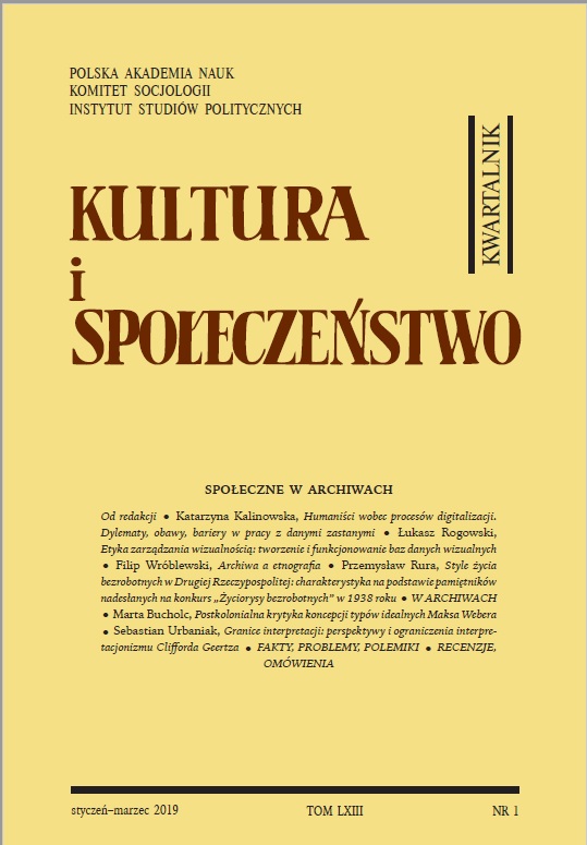 The lifestyle of the unemployed in the interwar Poland: A description on the basis of memoirs sent To the “lives of the unemployed” competition in 1938 Cover Image