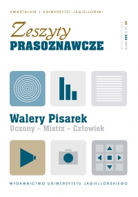 Walery Pisarek's Contribution to the Development of the Institute of Journalism and Social Communication at the Pontifical University of John Paul II Cover Image