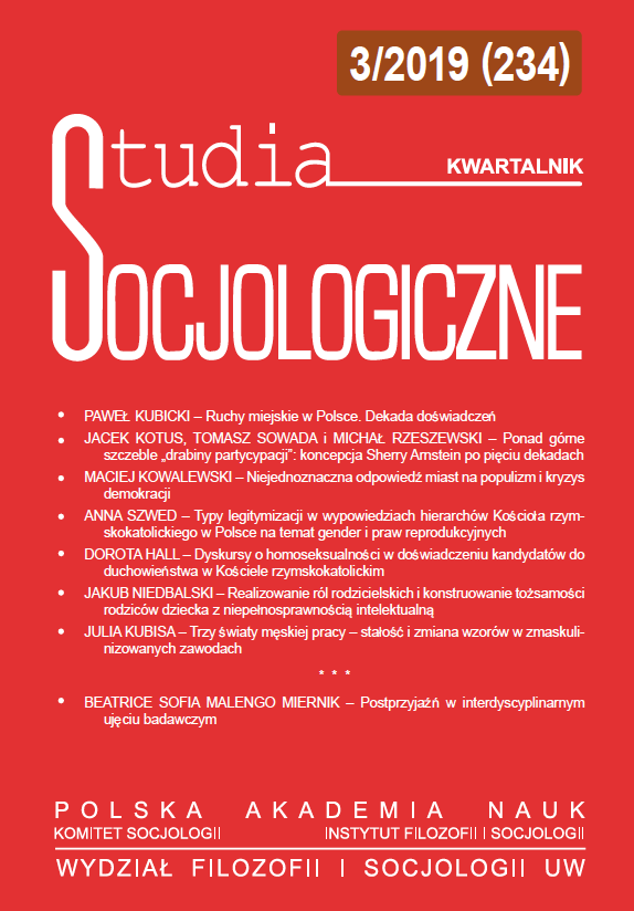 The discourses on homosexuality in the experience of candidates to priesthood in the Roman Catholic Church Cover Image