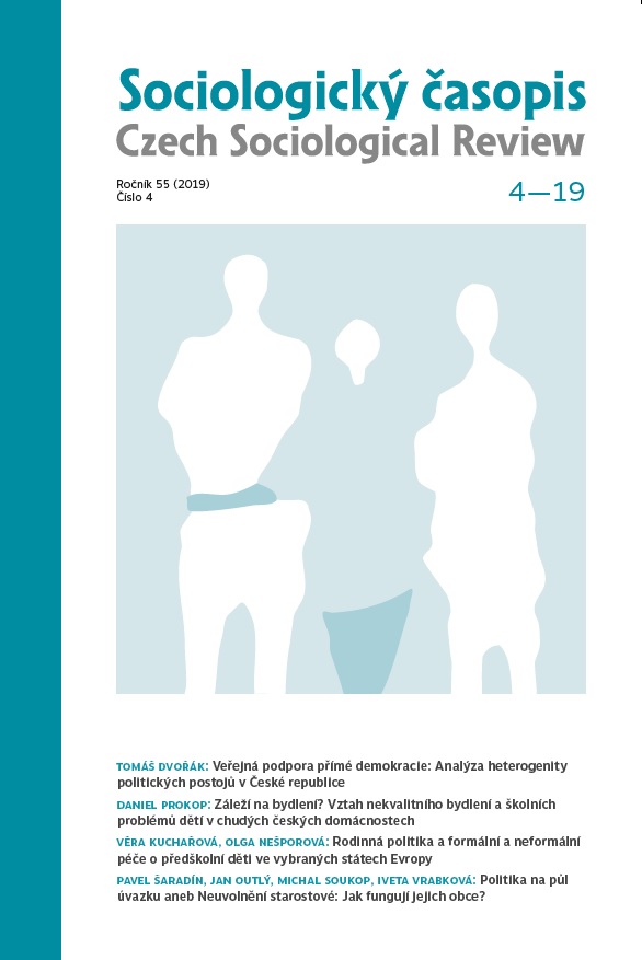 Popular Support for Direct Democracy: Analysis of the Heterogeneity of Political Attitudes in the Czech Republic Cover Image