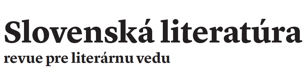 Interliterariness and the History of Literary Translation in
Rudo Brtáň´s Monograph on Bohuslav Tablic Cover Image