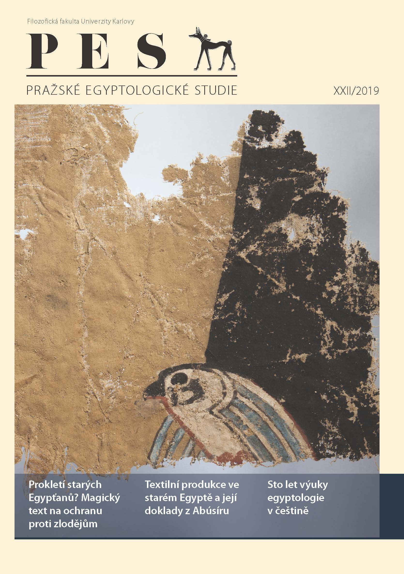A century of teaching Egyptology in Czech Cover Image