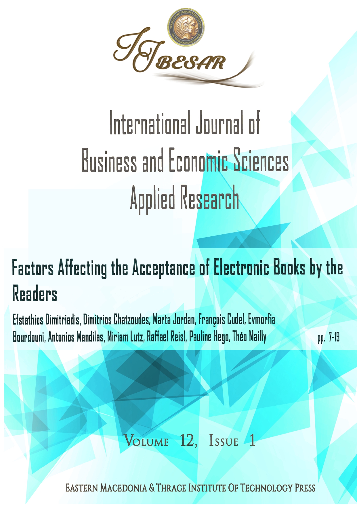 Factors Affecting the Acceptance of Electronic Books by the Readers Cover Image