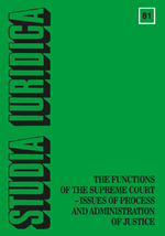 A Civil Law Perespective on the Supreme Court and its Functions