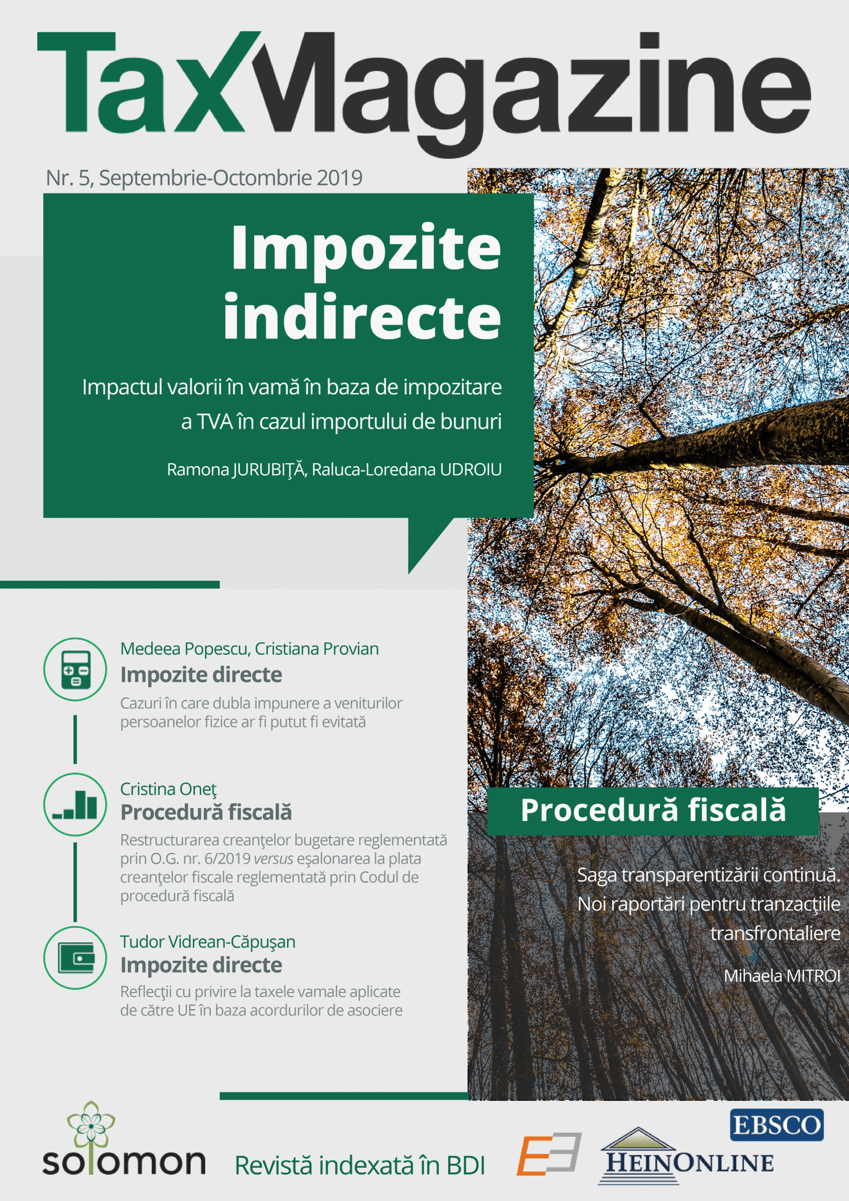 The reorganization of the budgetary receivables regulated by G.O no. 6/2019 against
the payment scheduling of tax receivables regulated by the Fiscal Procedure Code Cover Image