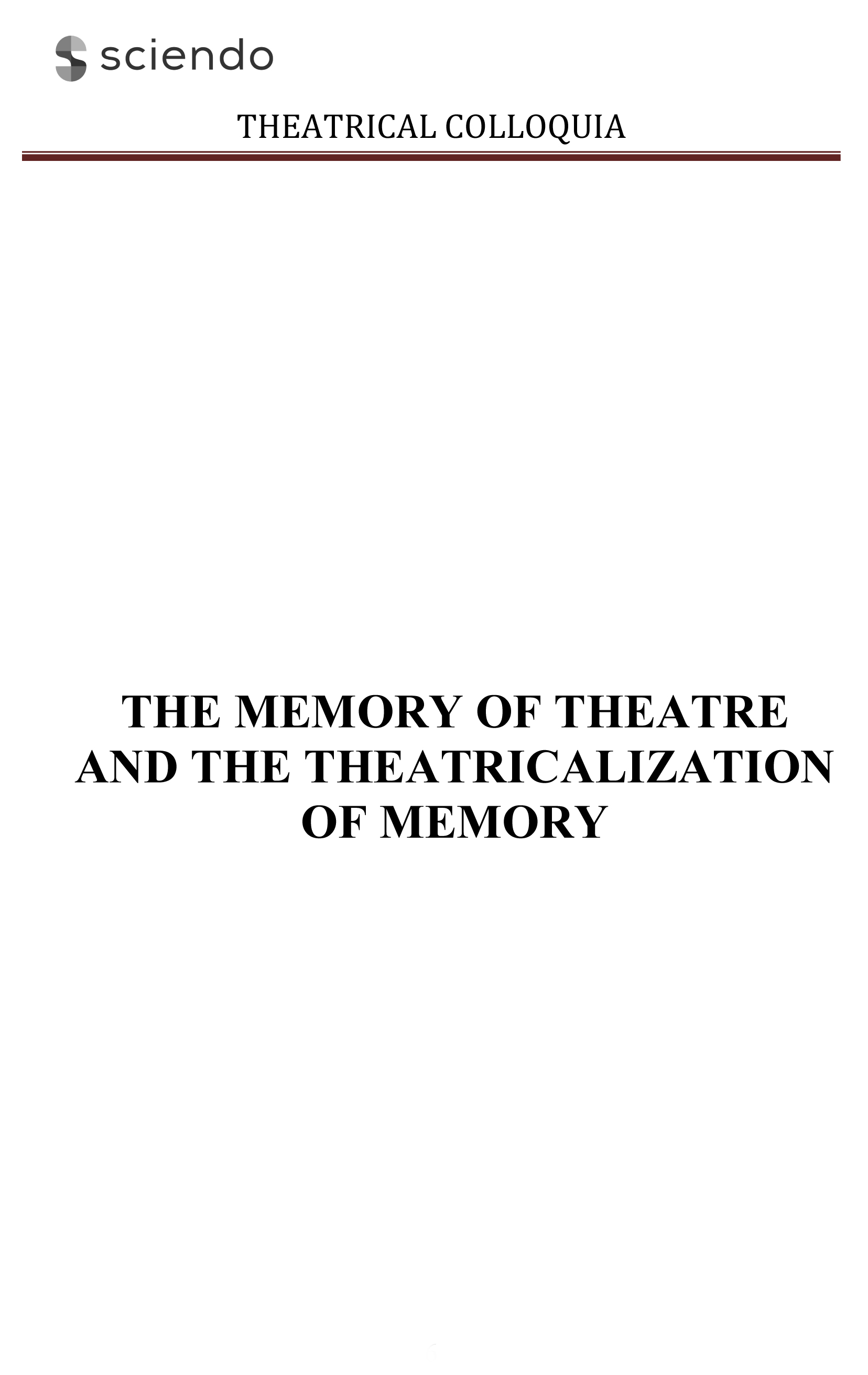Theatre Criticism – a Still Image of a Time