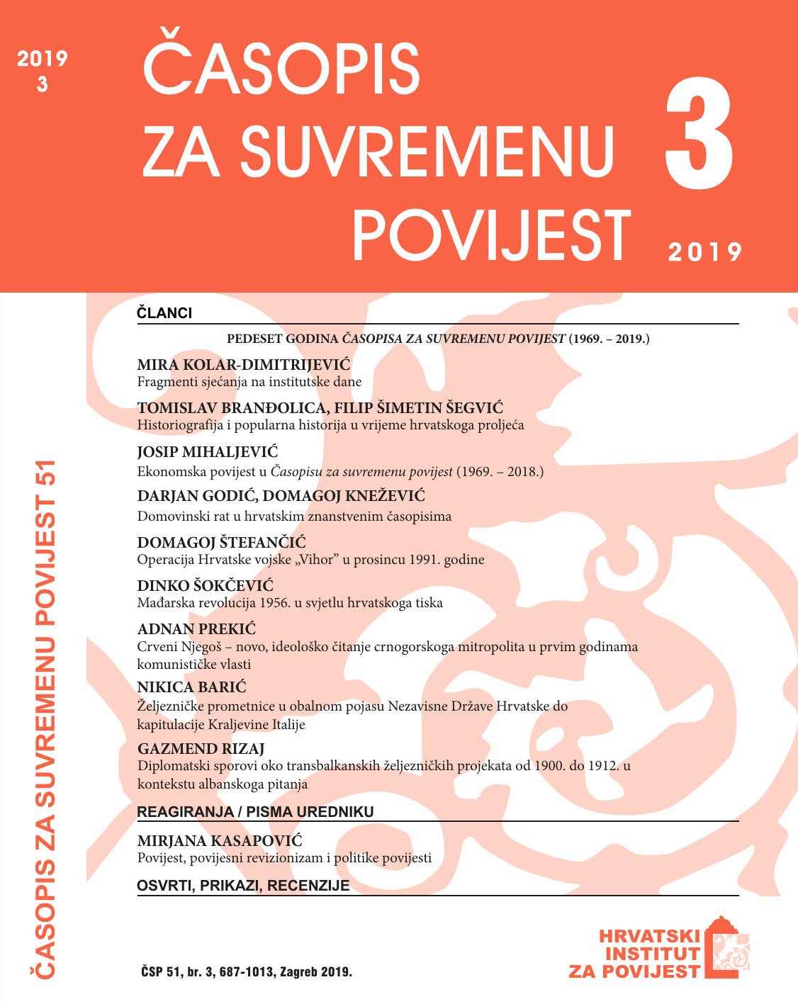 The Croatian War of Independence in Croatian Academic Journals Cover Image