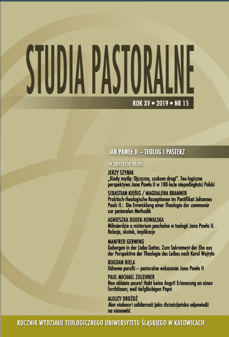 Practical theological reception in the pontificate of Pope John Paul II. The development of a theology of communio as a pastoral methodology Cover Image