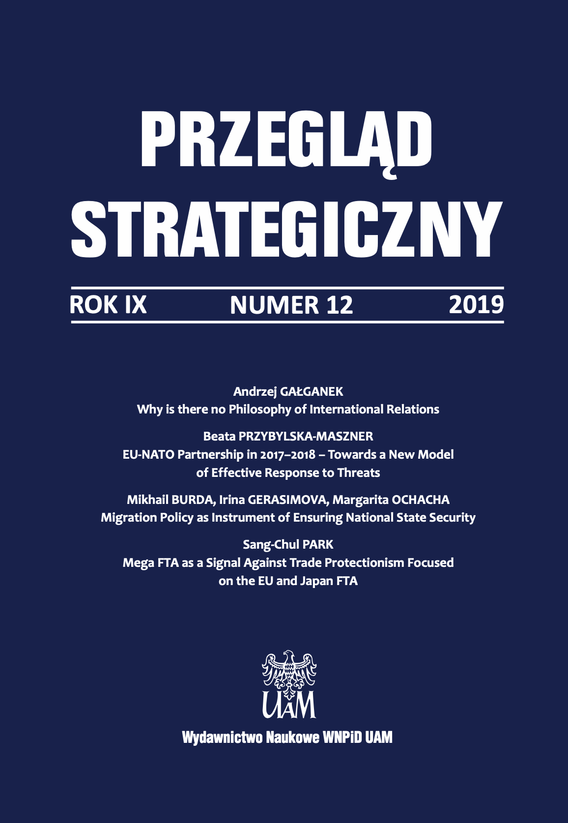 Dilemmas Related to the Poland’s Participation in the Chinese Belt and Road Initiative Cover Image