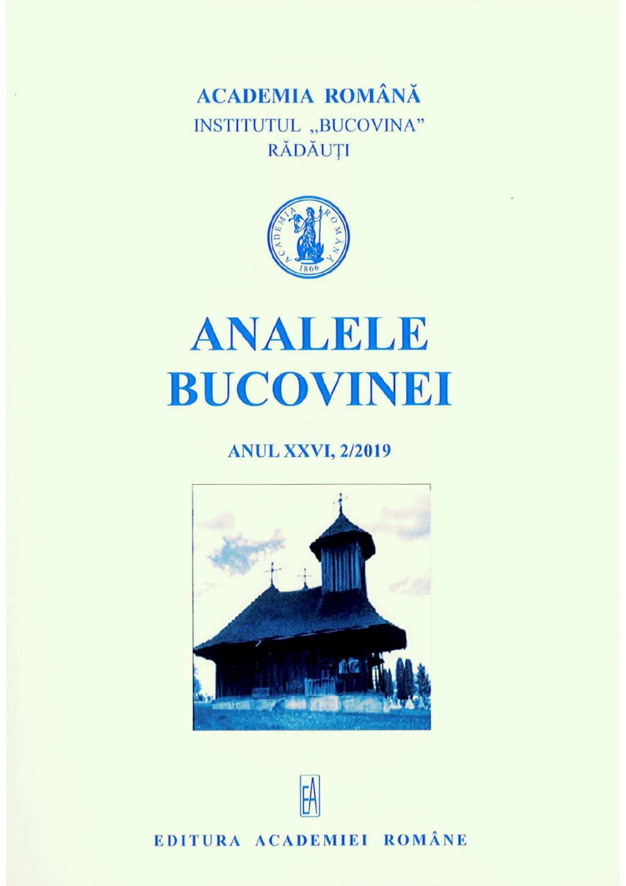 A Bukovinian Innovator – Nicodim Ițcuș (1897–1985) Cover Image