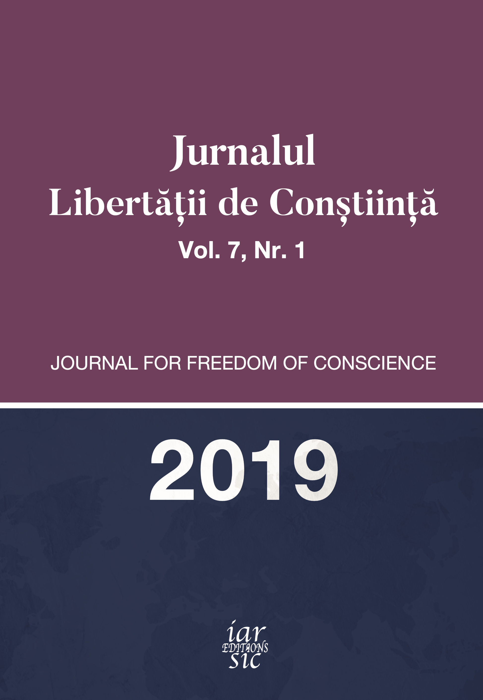 LIBERTATEA RELIGIOASĂ - PARTE A CONCEPTULUI DE DEMNITATE UMANĂ ANALIZAT DIN PERSPECTIVĂ SACRĂ ŞI JURIDICĂ