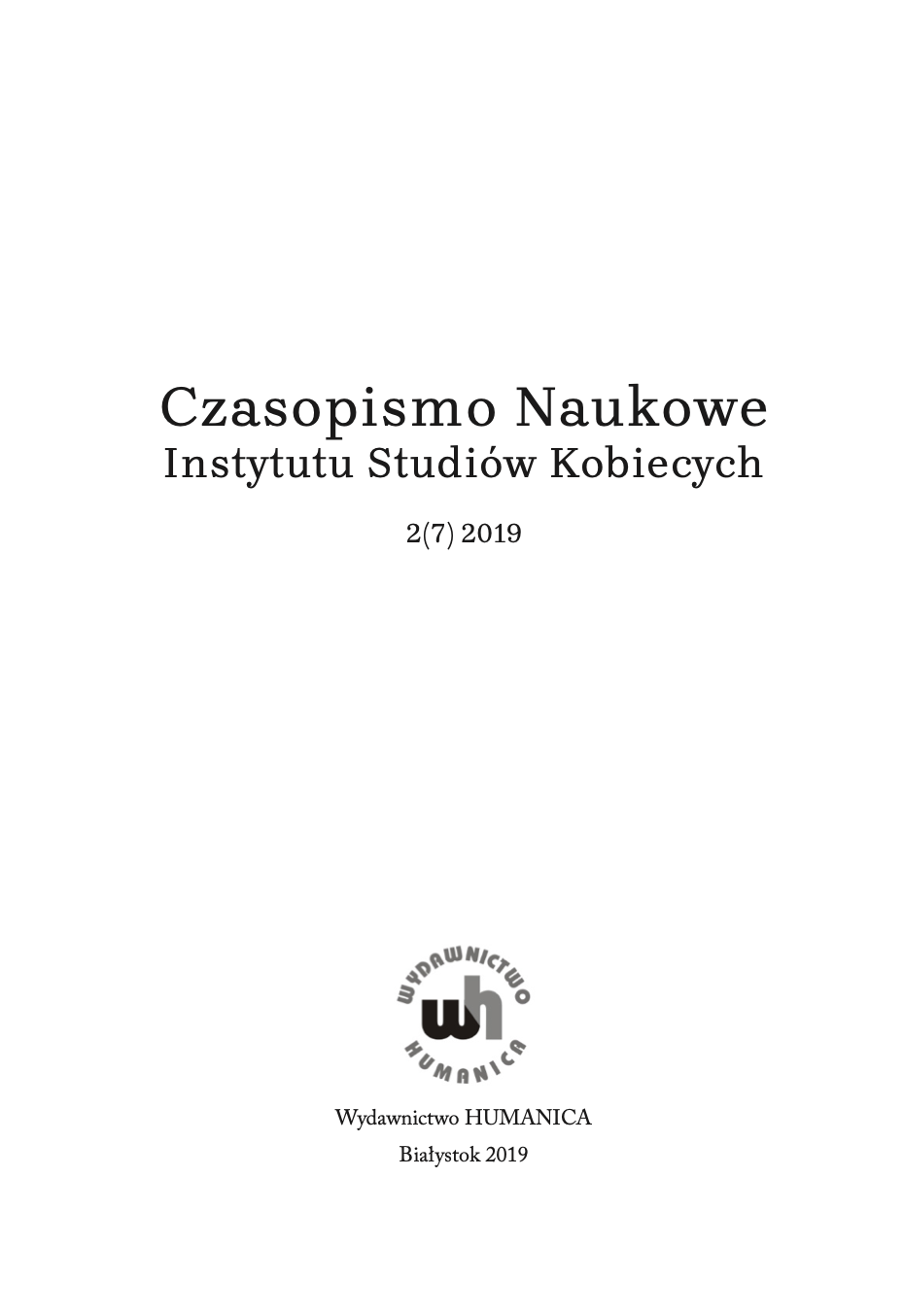 TRANSFORMATION OF WOMEN’S MOVEMENTS IN POLAND (1945–1956) Cover Image