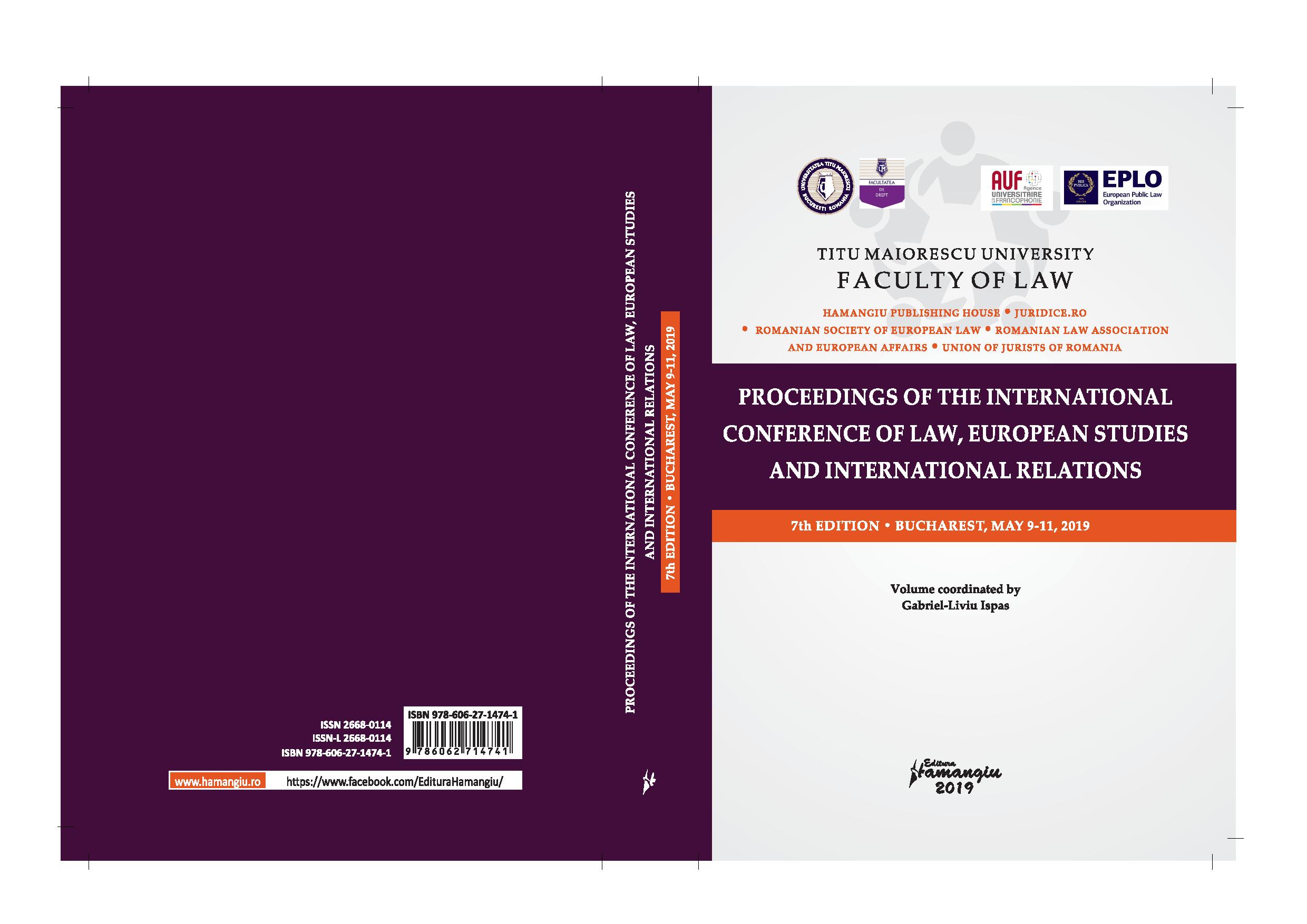 The surrogate mother 
and criminal law. Preliminaries Cover Image