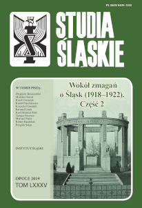 The activity of the Shooting Society in Opole (Schützengilde zu Oppeln) at the example of Union celebrations and anniversaries organised in the years 1885–1936 Cover Image