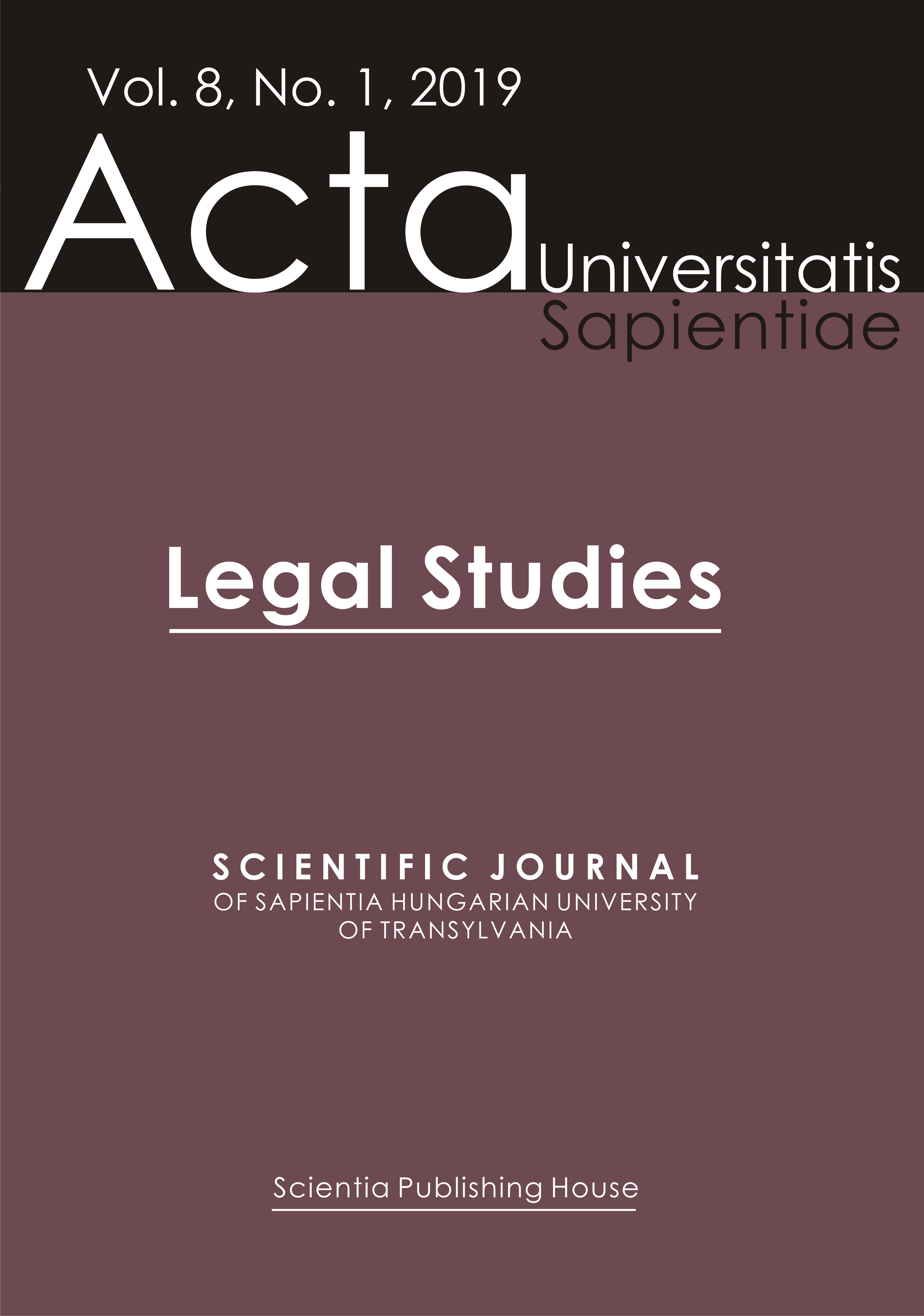 Constitutional Questions of the Situational Legitimate Defence Cover Image