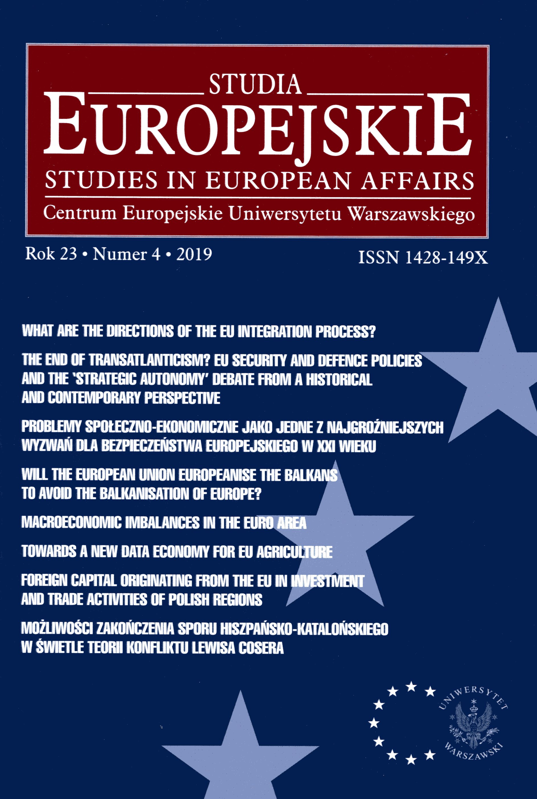Will the European Union Europeanise the Balkans to Avoid the Balkanisation of Europe? Cover Image