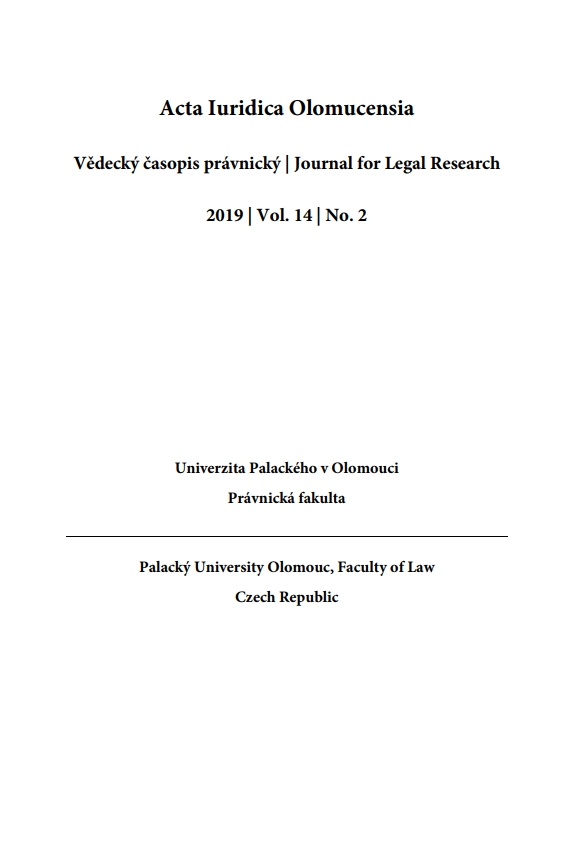 Selected Issues of Relationship between Law and Land in Slovak Legal Order Cover Image